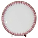 Kuchenteller Dessertteller Frühstücksteller Goldrand 19,5 cm Jaeger & Co PMR rotes Blumendekor mit Blumen Rot gebraucht - gut