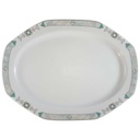 Servierplatte Speiseplatte Fleischplatte 30x22,5 cm Seltmann Weiden Octa Abstrakt grün gebraucht - sehr gut