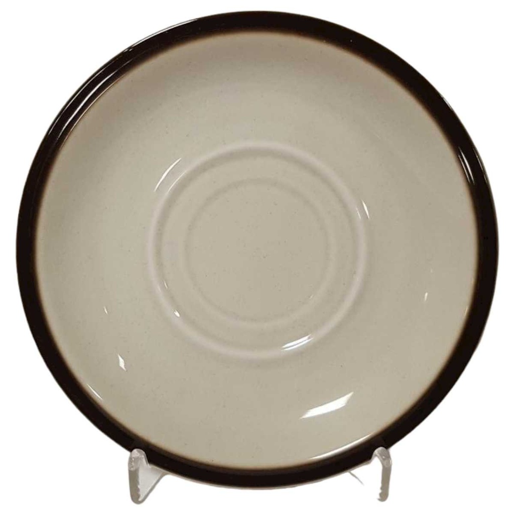 [45814837] Untertasse für Kaffee 14,8 cm Winterling Röslau Brauner Rand gebraucht - gut