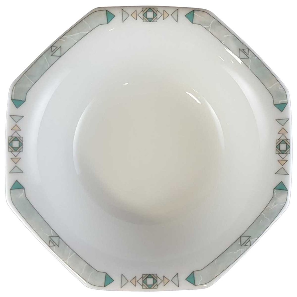[4581484] Schale Dessertschale 15 cm Seltmann Weiden Octa Abstrakt grün gebraucht - sehr gut
