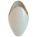 Vase Goldrand 10,8 cm Edelstein Bavaria Form 9762 Weiß gebraucht - sehr gut