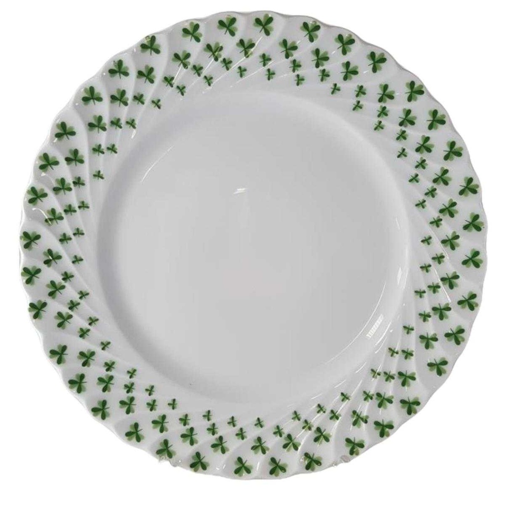Kuchenteller Dessertteller 19,7 cm Haviland Limoges Torse Trefle Vert Kleeblatt