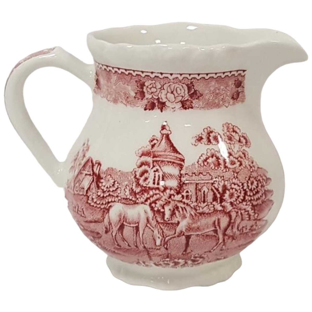 Milchkännchen Adams English Scenic Rot gebraucht - gut