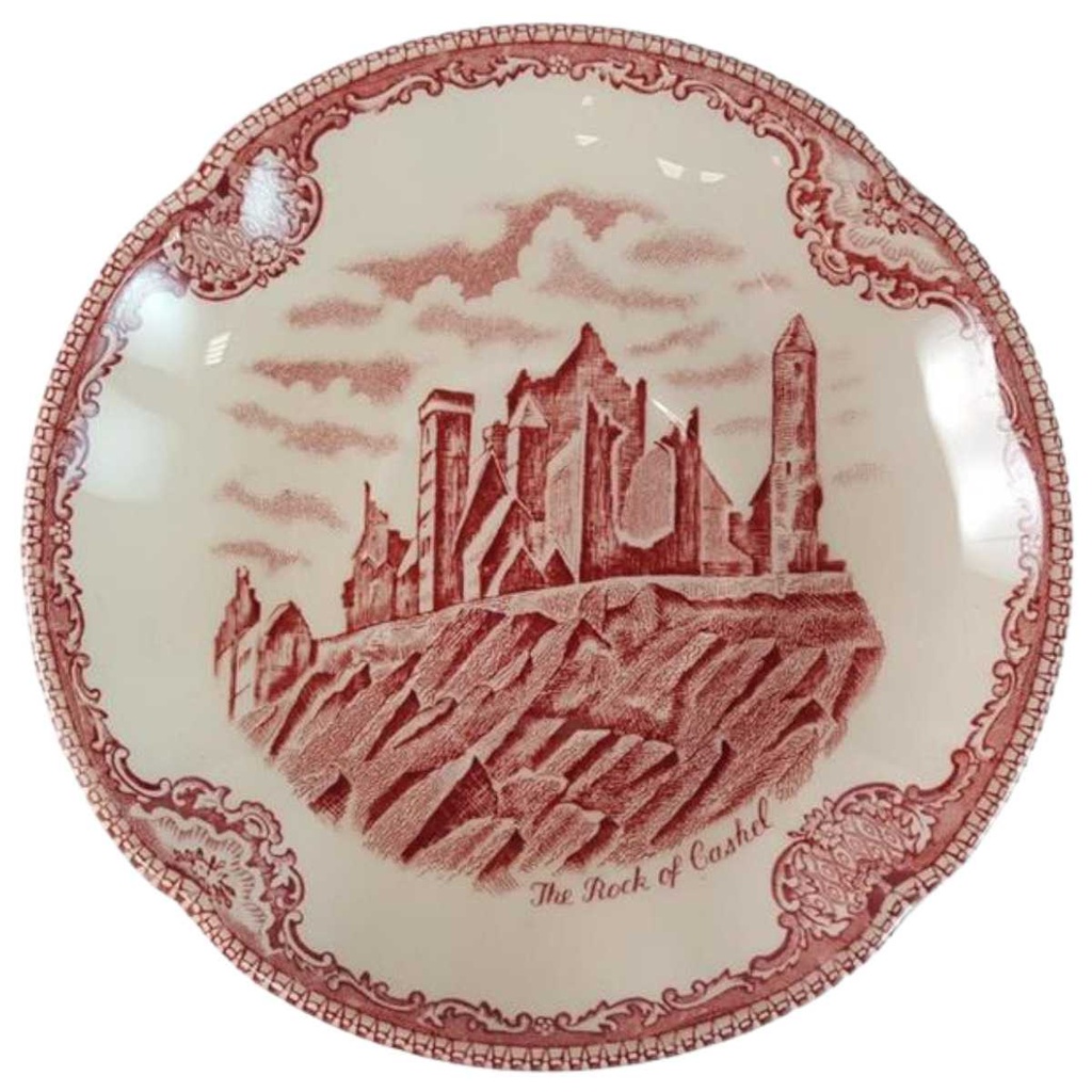 Untertasse für Suppe 15,5 cm Johnson Bros Old Britain Castles Rot