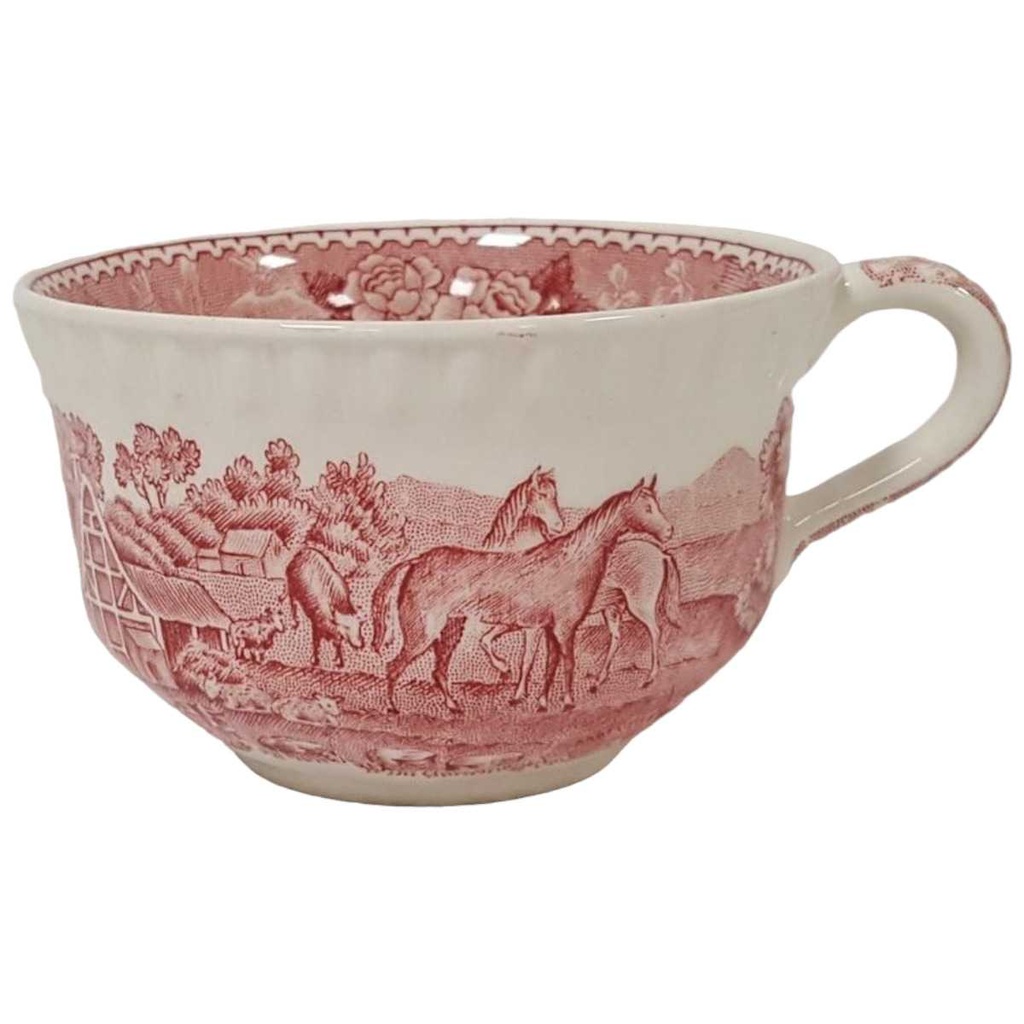 Kaffeetasse Tasse Adams English Scenic Rot