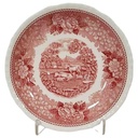 Untertasse Schale klein 15 cm Adams English Scenic Rot gebraucht - sehr gut