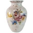 Vase 20,3 cm Ulmer Keramik Blumen gebraucht - gut
