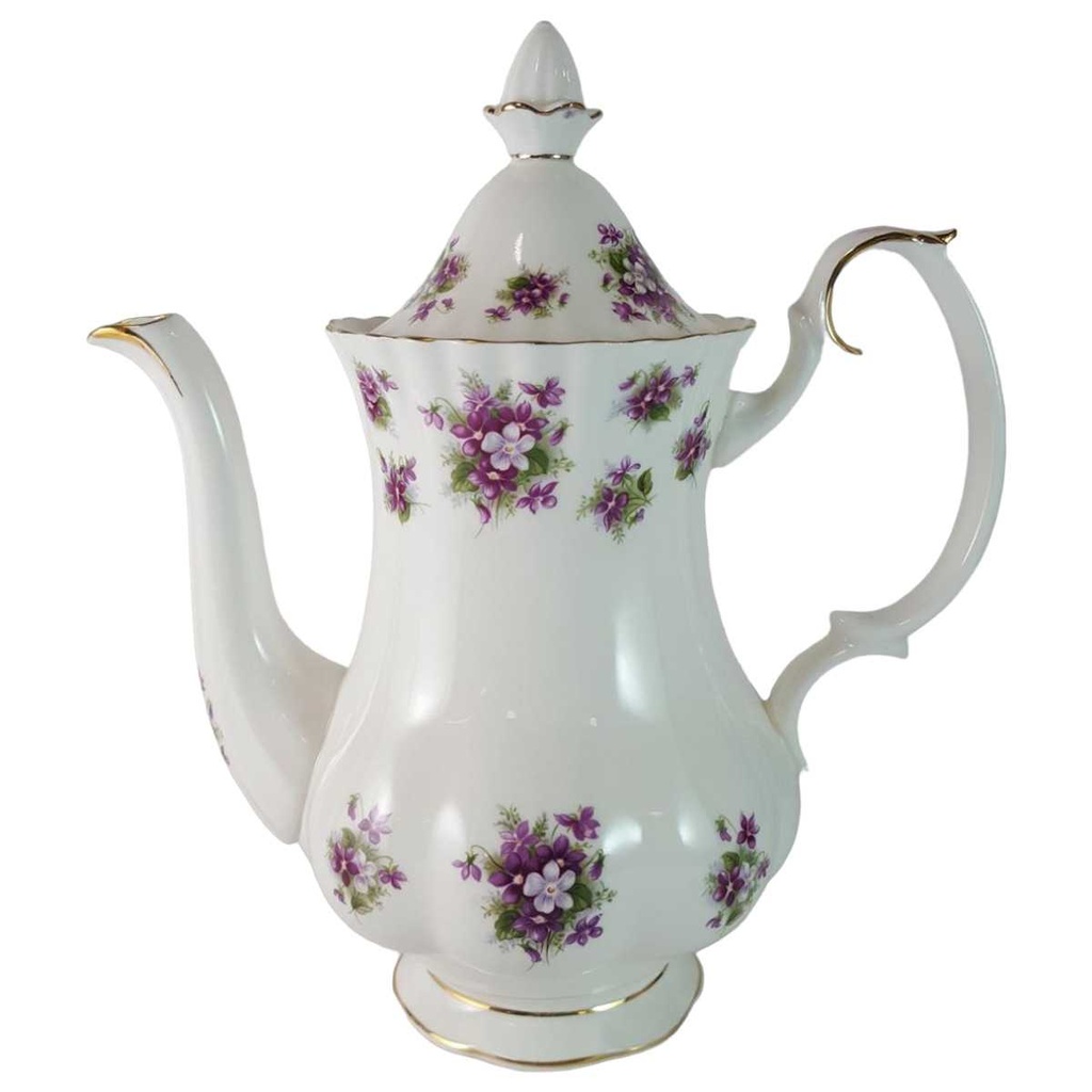 Kaffeekanne 0,9 L Royal Albert Sweet Violets gebraucht - sehr gut
