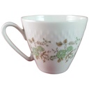 Kaffeetasse Tasse Goldrand Edelstein Bavaria Blumendekor 24179 Blumen gebraucht - sehr gut