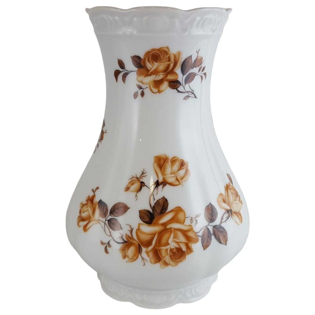 [4581502] Tischvase Blumenvase 15,2 cm Mitterteich Form 110 Braune Rose gebraucht - sehr gut