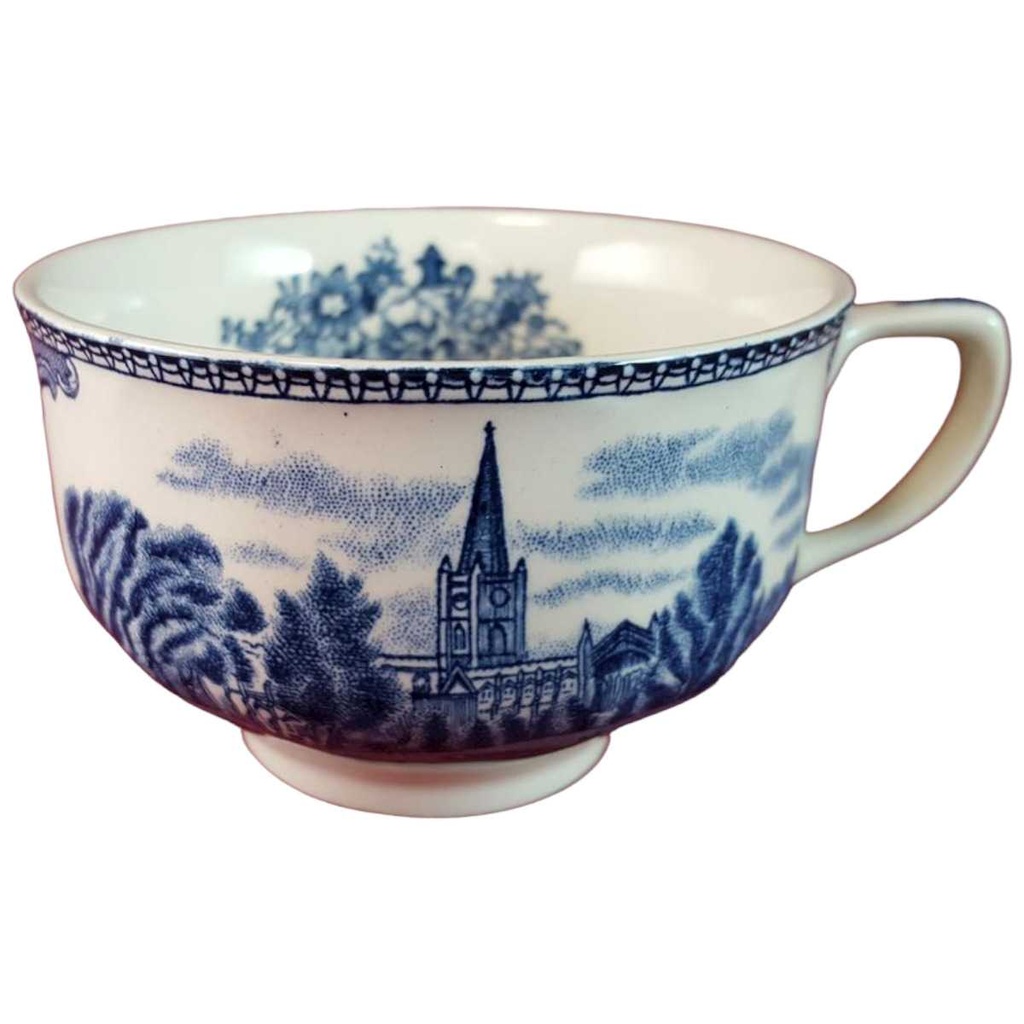 [45815023] Teetasse Tasse mit Innendekor Johnson Bros Old Britain Castles Blau