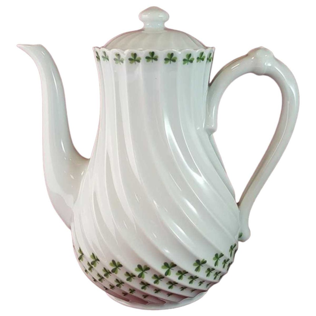 [45815034] Kaffeekanne Kanne 1,4 L Haviland Limoges Torse Trefle Vert Kleeblatt gebraucht - sehr gut