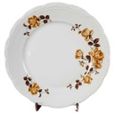 Kuchenteller Dessertteller Frühstücksteller 19,6 cm Mitterteich Form 110 Braune Rose gebraucht - sehr gut