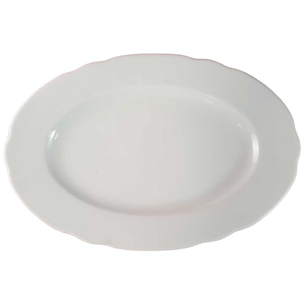 [45815048] Speiseplatte 32,7x21,8 cm Bareuther Waldsassen Weiß gebraucht - gut