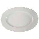 Speiseplatte 32,7x21,8 cm Bareuther Waldsassen Weiß gebraucht - gut