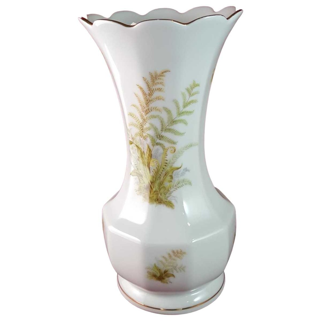 [45815077] Vase Blumenvase Goldrand 22 cm Bareuther Waldsassen Grün gebraucht - sehr gut