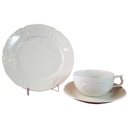Kuchenteller Teetasse Tasse Teegedeck Teeset 3tlg Rosenthal Sanssouci Elfenbeinfarben Elfenbein Beige gebraucht - gut