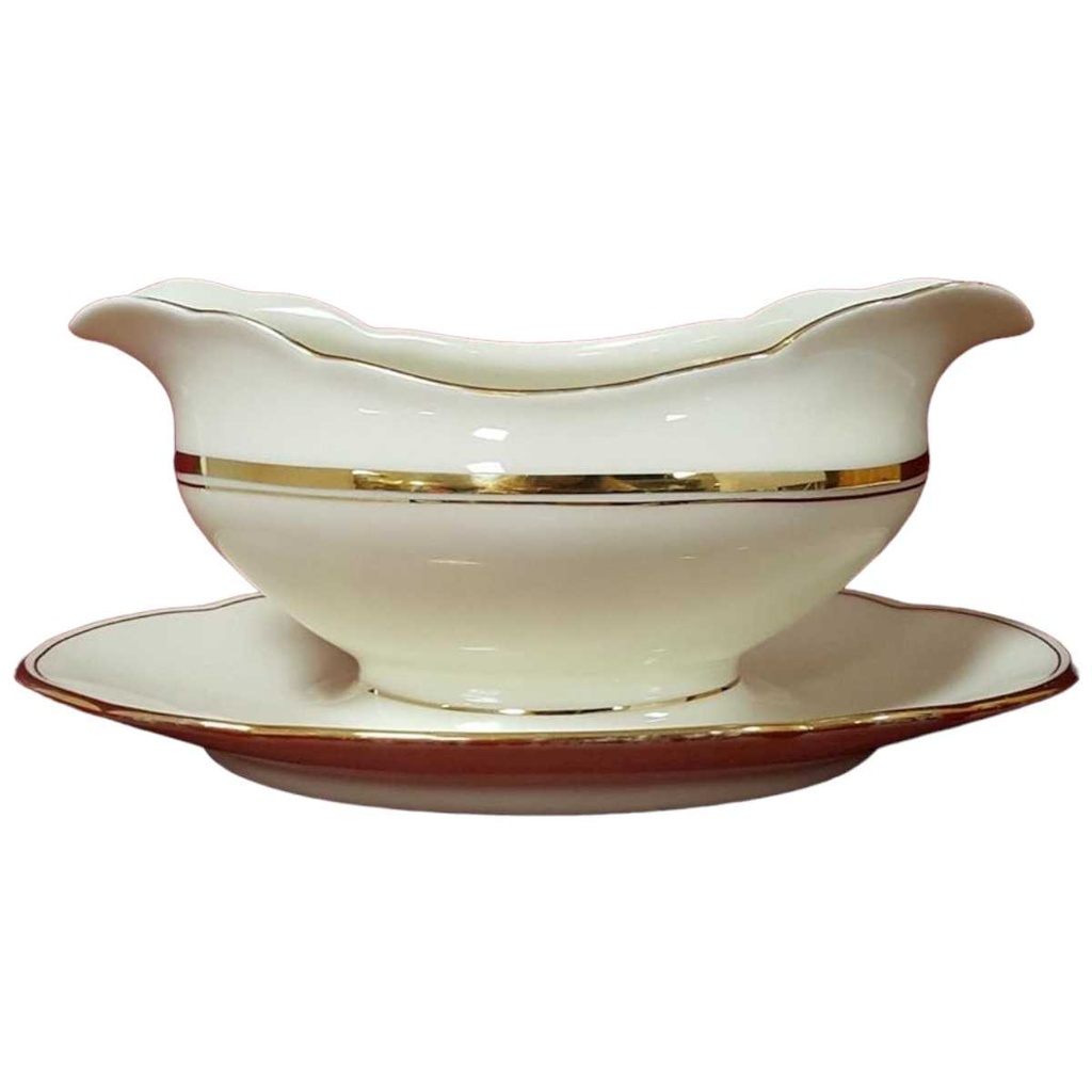 [45815102] Sauciere Goldrand 1tlg Tielsch Altwasser Beige gebraucht - gut
