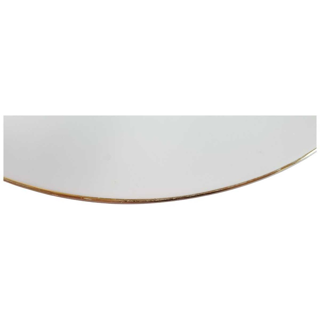 Servierplatte Speiseplatte Fleischplatte Steakplatte Goldrand 38,9x28,5 cm Thomas Porzellan Weiß gebraucht - akzeptabel