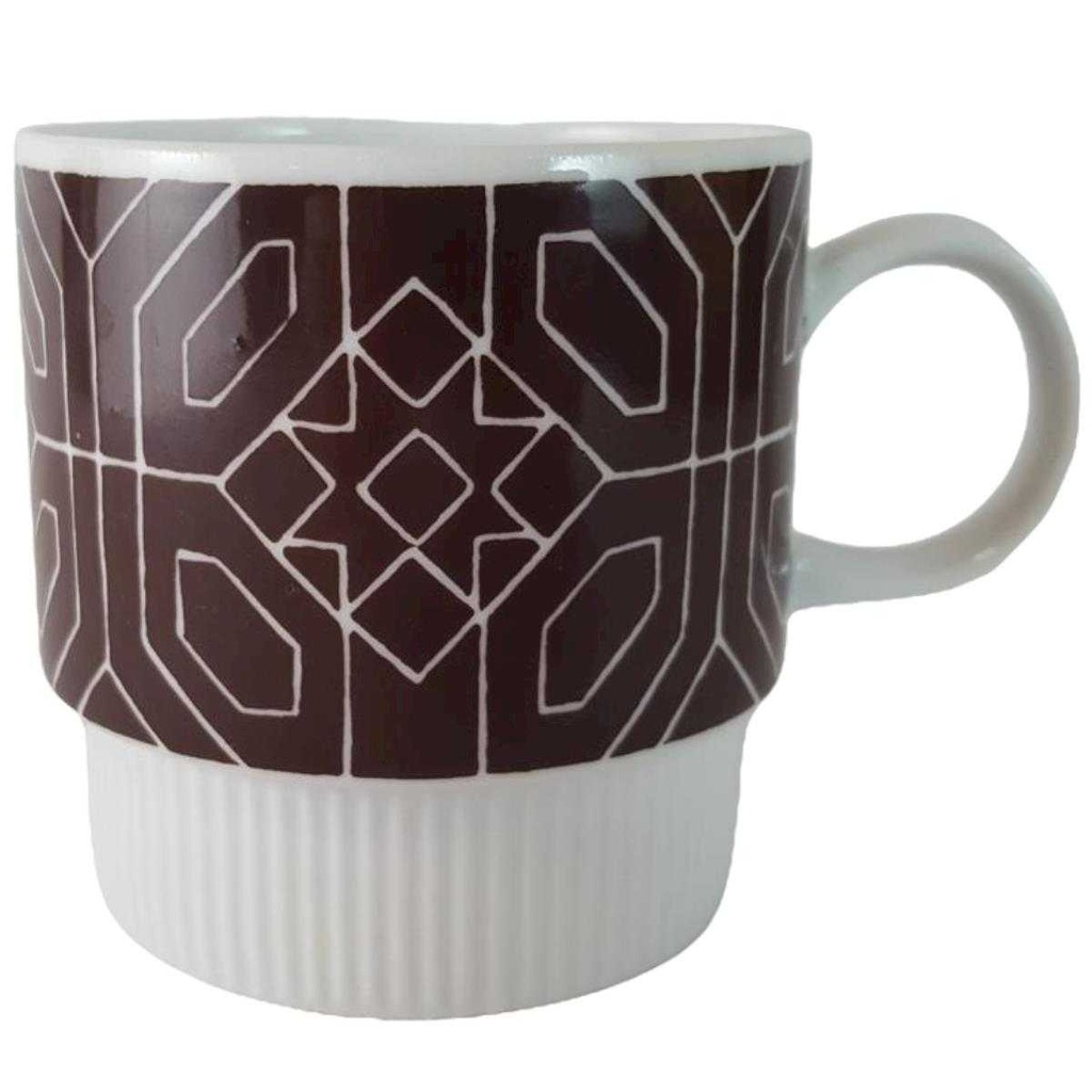 [45815120] Kaffeetasse Tasse Melitta Alte Formen weiß braun Vintage gebraucht - akzeptabel