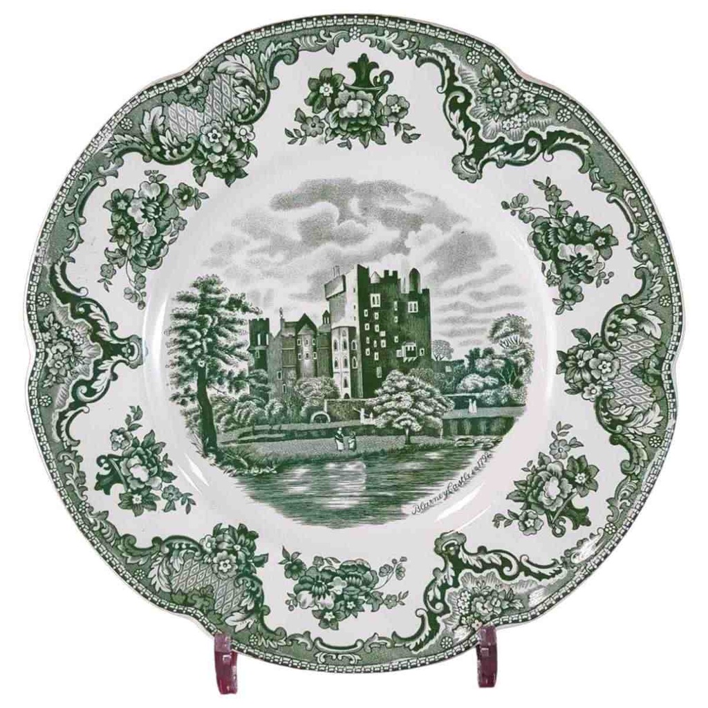 [45815132] Speiseteller Essteller 25,5 cm Johnson Bros Old Britain Castles Grün gebraucht - gut