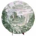 Suppenteller 22,2 cm Johnson Bros Castle Story Grün gebraucht - sehr gut