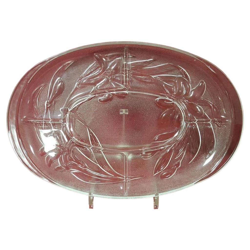 Covetro Ovale Vorspeisenplatte Glas Florance Italy 36,6x24,8 cm