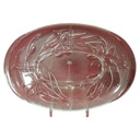 Covetro Ovale Vorspeisenplatte Glas Florance Italy 36,6x24,8 cm