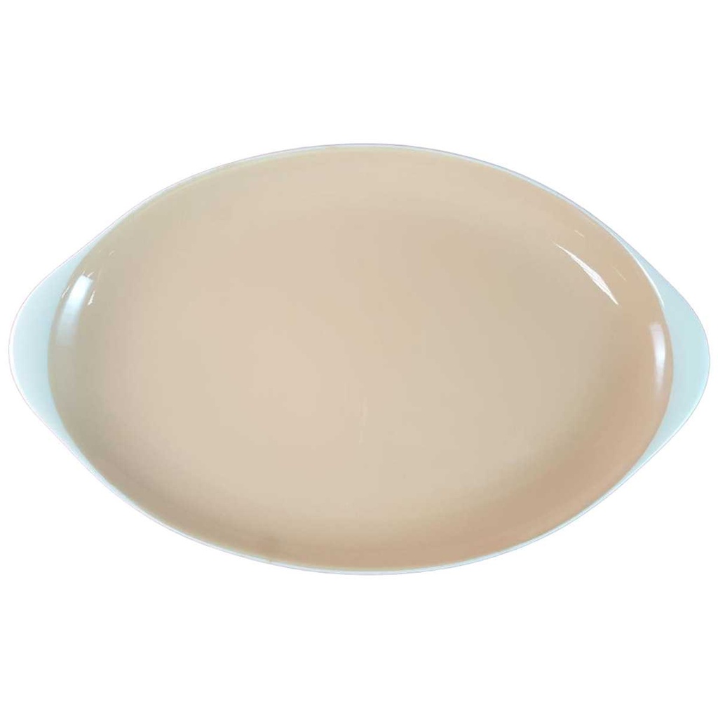 [45815167] Servierplatte Speiseplatte Fleischplatte 34x21,2 cm Villeroy & Boch Mettlach Saar Apricot gebraucht - gut