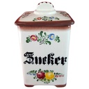 Zuckertopf Zeller Keramik Bauerndekor bunte Blumen gebraucht - gut