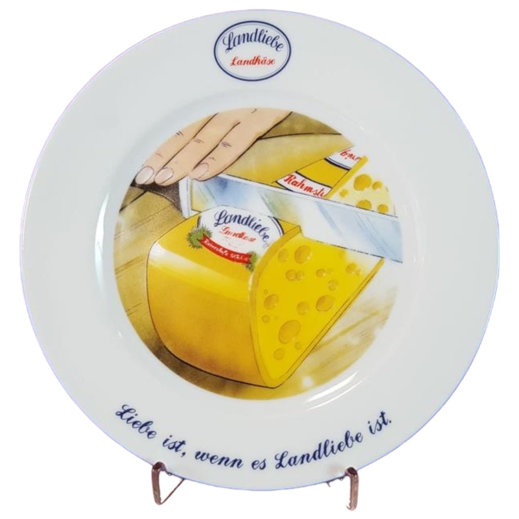 [45815179] Landliebe Landkäse -Liebe ist, wenn es ist- Sammelteller D 19,4 cm