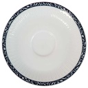 Untertasse für Kaffee 15 cm Schaller Rheinpfalz blaues Band Rillenoptik Blau gebraucht - sehr gut