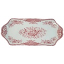 Königskuchenplatte Tortenplatte Kuchenplatte Crown Ducal Bristol Rot gebraucht - gut