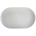 Servierplatte Speiseplatte Fleischplatte 33,5x20,2 cm Rosenthal Lotus Weiß gebraucht - sehr gut