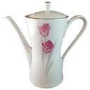 Kaffeekanne Kanne Goldrand 1,2 L Zeh Scherzer Rote Rose mit gebraucht - sehr gut