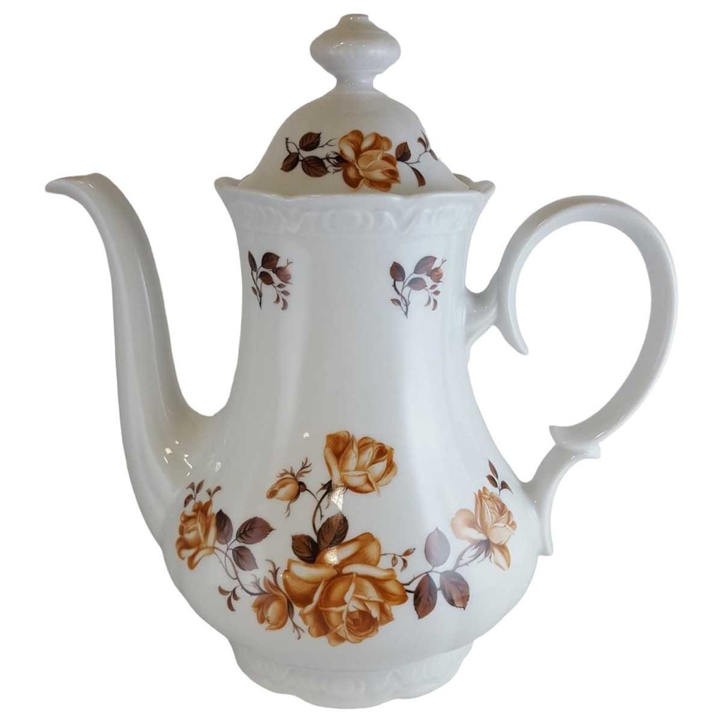 [4581527] Kaffeekanne Mitterteich Form 110 Braune Rose gebraucht - sehr gut