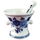 Gewürzmühle Koninklijke Goedewaagen Blauw Delft Blumendekor Mörser mit Pistill