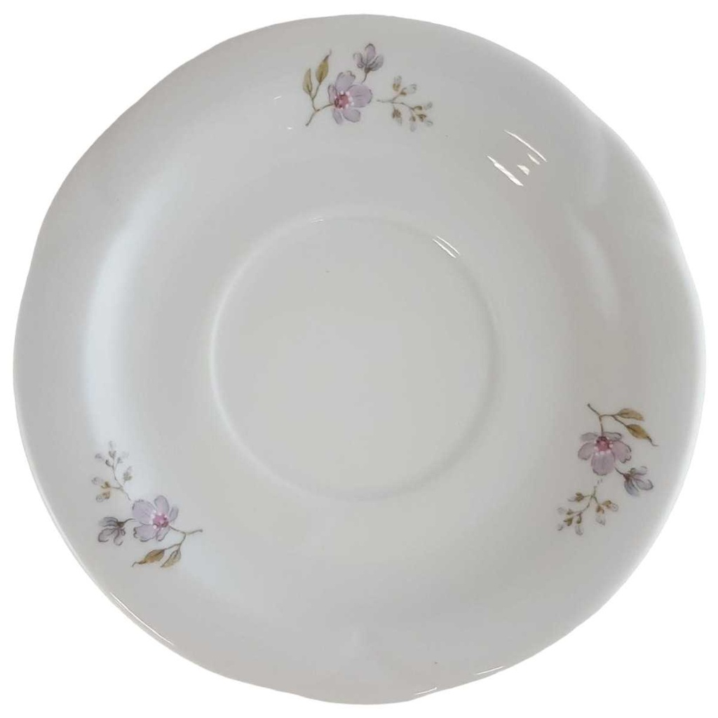 [4581532] Untertasse für Kaffee 14,4 cm Arzberg Corso lila Blüten gebraucht - sehr gut