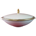 Ragoutterrine Suppenterrine Suppenschüssel Servierschüssel Goldrand 1,2 L Eschenbach Alte Formen 010171 Schwarze Ranke gebraucht - gut
