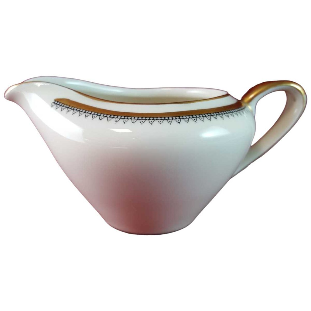 Milchkännchen Goldrand Eschenbach Alte Formen 010171 Schwarze Ranke gebraucht - gut