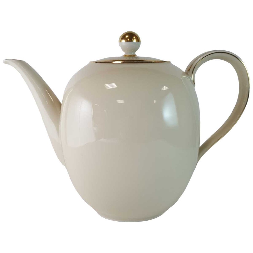 Kaffeekanne Kanne Golddekor 1,6 L Hutschenreuther 30978 Beige Selb gebraucht - gut