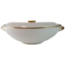 Ragoutterrine Suppenterrine Suppenschüssel Servierschüssel Goldrand 1,2 L Eschenbach Alte Formen W309 Beige gebraucht - gut