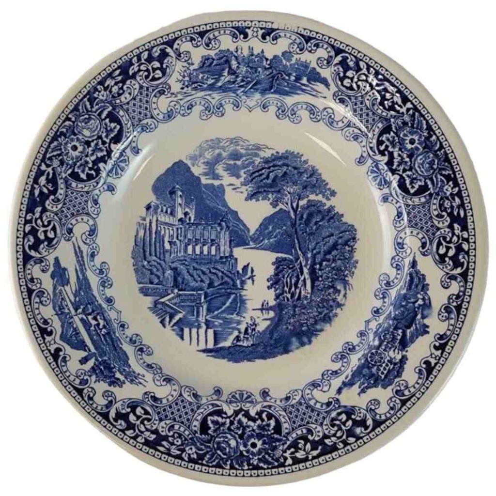 [45815367] Suppenteller 24,2 cm Myott Cambridge Old England Blau gebraucht - akzeptabel