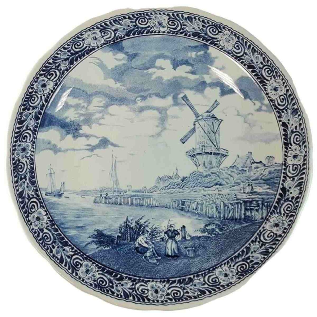 [45815380] Wandteller Royal Sphinx Maastricht Delfts Windmühle gebraucht - sehr gut