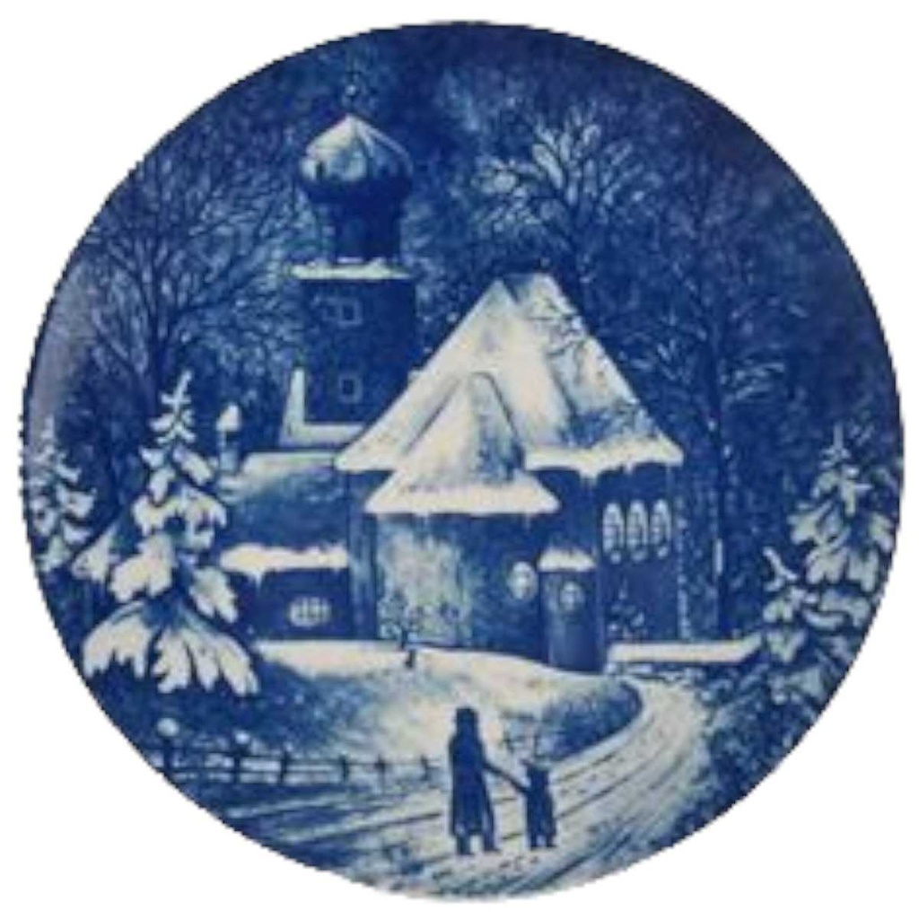 Wandteller Sammelteller Royal Bavaria 1976 Kirche von Kochel am See gebraucht - sehr gut