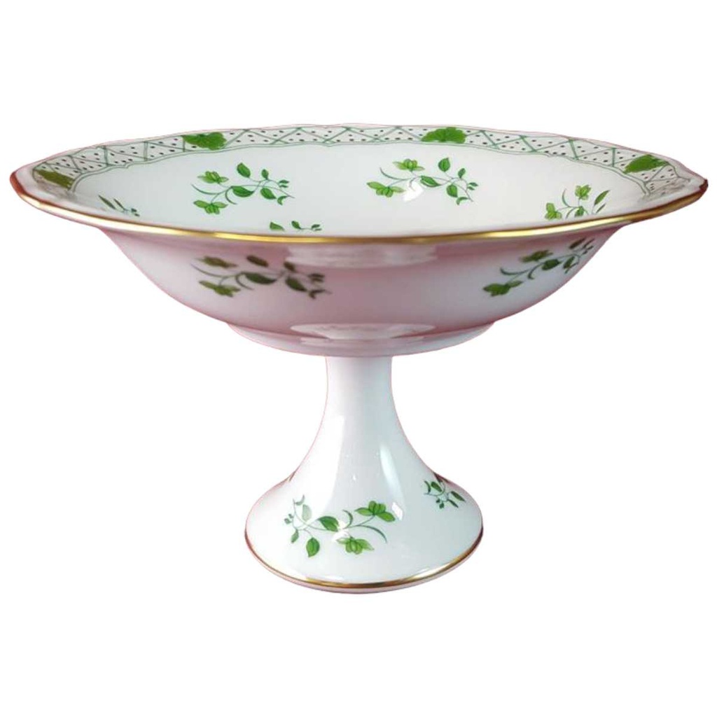Gebäckschale auf Fuß 15 cm Raynaud & Co. Limoges Fleurie Wilh. Drache gebraucht - sehr gut
