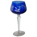 Weinglas Lausitzer Glas Weintraubendekor Römer Kobaltblau H 20 cm
