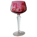 Weinglas Lausitzer Glas Weintraubendekor Römer Rubinrot H 20 cm