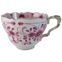 Kaffeetasse Tasse Lindner Porzellan Marie Luise Alte Ranke Rot gebraucht - neuwertig