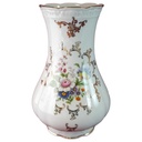 Vase Goldrand 20,2 cm Paul Leitner bunte Blumen mit gebraucht - sehr gut